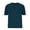 Denim Blue, variant on WREESH Men's Henley Pullover Solid Color Round Neck Short Sleeve Casual T-Shirt Olive Green