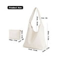 thumbnail image 2 of LAVA Hobo Bag Purses for Women, Soft Shoulder Bag Vegan Leather Tote Slouchy Handbag with Pouch (Beige), 2 of 7