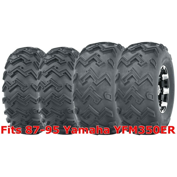 Full Set WANDA ATV tires 22x8-10 Front & 25x12-9 Rear 87-95 Yamaha YFM350ER