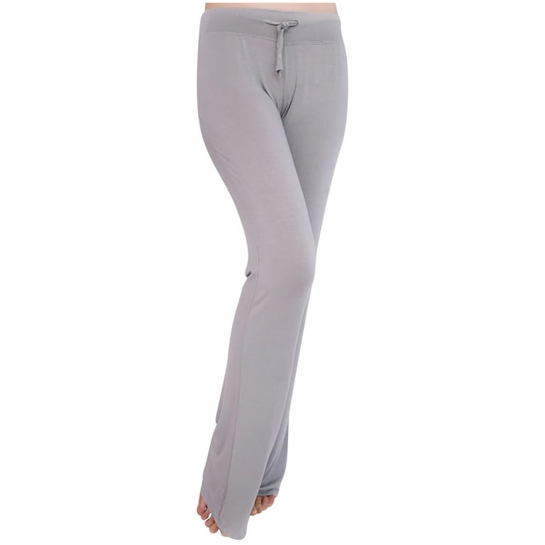Wide Leg Yoga Pants for Women Loose Comfy Flare Sweatpants with Pockets  High Waist Stretch Pants Regular Fit Trouser Pant Gray XXXL 