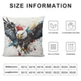 thumbnail image 5 of Orinice Eagle Graphic Decorative Throw Pillow Cover for Home Decor - Durable Cotton Linen Fabric - 1PC 22x22in, 5 of 5