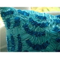 thumbnail image 3 of The HomeCentric Cushion Covers For Couch, Blue Throw Pillow Cover, Decorative Pillow Cover, Pack of 2, 12x12 inch (30x30 cm) Pillow Cover, Art Silk Square Pillow case, Ribbon Waves - Aqua Ripples, 3 of 6