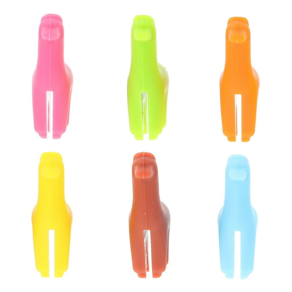 OUNONA 6Pcs Drinking Glass Markers Silicone Assorted Color for Glass Identification for Adults