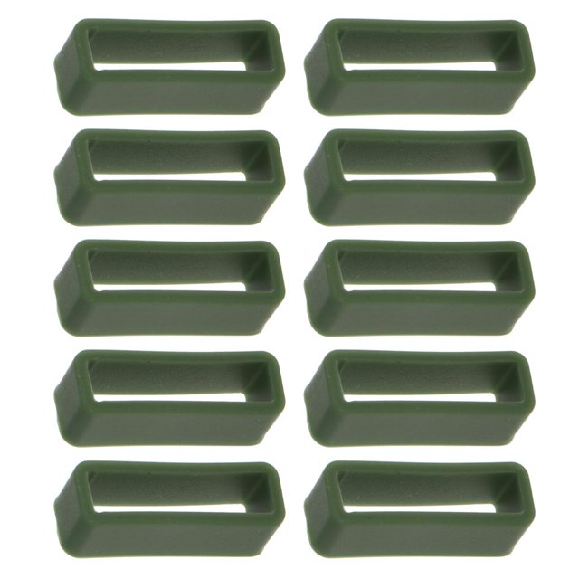 Hebilla de Reloj Sunnimix Banda Colorida Silicona 10pcs Verde
