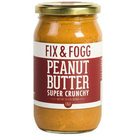 Gourmet Chunky peanut butter. Handmade in New Zealand. All natural and Non-GMO from Fix & Fogg. Extra Crunchy. Vegan, Keto friendly. Superior tasting peanut butter in beautiful canister