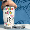 thumbnail image 3 of SANDJEST Sister Birthday Gifts from Sister Tumbler Life is Sweeter with a Sister Big Sister- 20oz Stainless Steel Insulated Travel Mug for Sissy Christmas Tumblers Gifts from Brothers, Sisters, 3 of 5