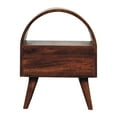 thumbnail image 4 of Half - Round Bedside | Ideal Bedroom Storage with Drawer | Solid Mango Wood Build | Rounded Top Design, 4 of 6