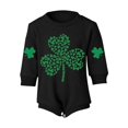 thumbnail image 2 of Coerni Baby Onesie Bodysuits 1st Birthday Outfit St Patricks Day Romper Bodysuit Soft Graphic Oversized Button Sweatshirt Jumpsuit, 2 of 7