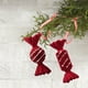 thumbnail image 2 of Adorno Navideño Con Lazo Rojo Vino. Colgante De Reno De Terciopelo Para Árbol De Navidad. Decoración Para Salón Y Escalera. Adorno Colgante. Coronas Y Lazos Para La Decoración Navideña Del Hogar., 2 of 4