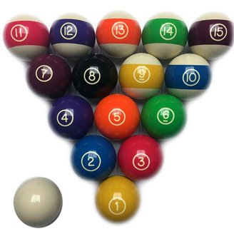 Cyclop Hyperion Pool Ball Set - 20 ball TV color set - Phenolic