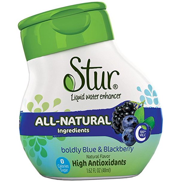 Stur Liquid Water Enhancer, Blue and Blackberry, 5 Pack