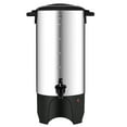 SKYSHALO 50 Cup Coffee Urn and Dispenser, Silver