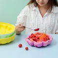 thumbnail image 4 of BingTong Ice Bowl Home Cold Salmon Sashimi Summer Iced Lobster Bowl Ice Making Ice Chilled Serving Bowl With Ice Bowl Base Party Platters For Food Yellow, 4 of 4