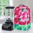 thumbnail image 5 of HELLHERO Pink Geo Tile Art Easy to Clean Kitchen Blender Dust Covers for Kitchen Use Polyester, Durable, Handle, 5 of 6