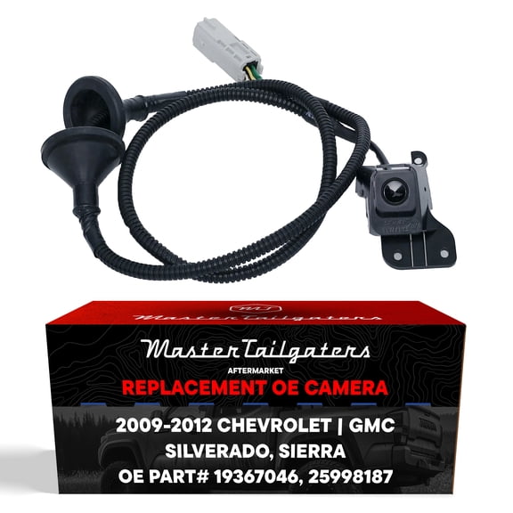 Master Tailgaters Replacement Chevrolet Silverado / GMC Sierra Backup Camera (2009-2012) OE Part # 25998187, 19367046