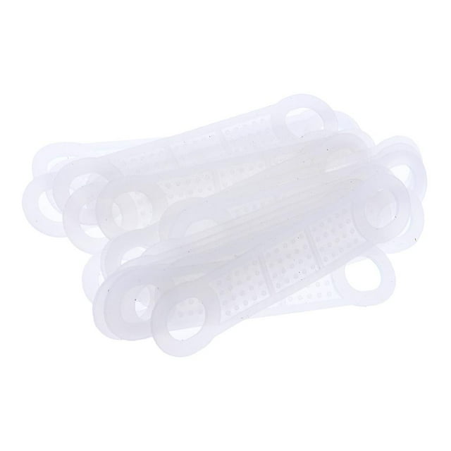 20 piezas de goma transparente antideslizante para perchas de madera y plástico, 2 tamaños 20PCS L