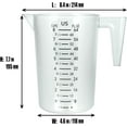 thumbnail image 3 of 8 Cup/2-Quart Large Measuring Cups, Clear, Strong Food Grade Liquid Measure Pitcher, for Home Hobbies/Professional Kitchen, 3 of 7