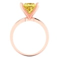 thumbnail image 4 of Solitaire Engagement Ring for Women - 3ct Natural Citrine in 14K Rose Gold Promise Ring, 4 of 6