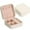 Beige, variant on ZTTD Mini Travel Jewelry Box for Women Girl Leather Gift Display Jewellery Case Earrings Ring Necklace Jewelry Storage Organizer