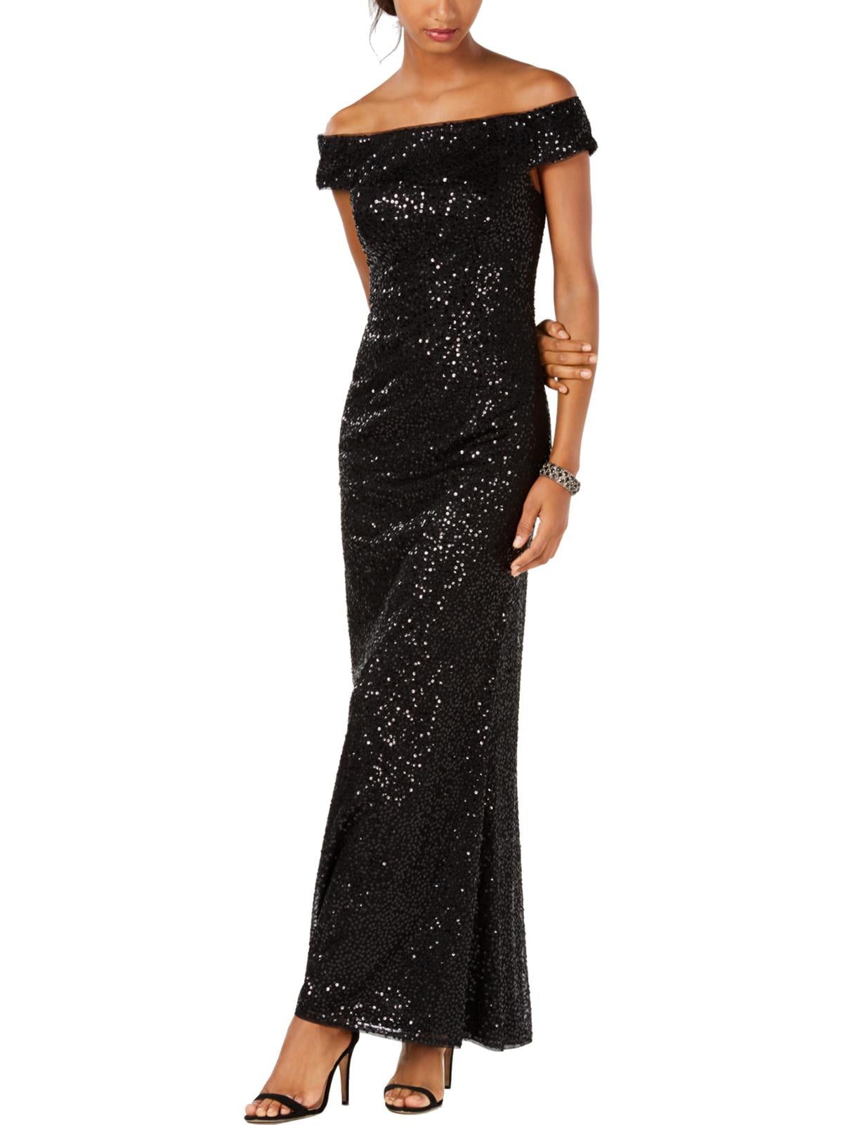 adrianna papell off shoulder gown