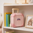 thumbnail image 7 of Storage Bin Organizer Pink Mini Suitcase Style Rolling Small Plastic Box for Student Toys Snacks Travel and Gifting, 7 of 7