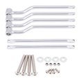 thumbnail image 1 of Kit de soportes de barras de soporte para alforjas de motocicleta para Honda Suzuki Yamaha Kawasaki Silver, 1 of 5