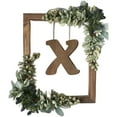thumbnail image 2 of BKER Wooden Alphabet Wreath For Wall Home Living Room Bedroom Decorative Letter Sign With Hook And Rope For DIY Word Display, 2 of 4