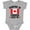 AC-Heather Grey, variant on Inktastic Someone in Canada Loves Me Boys or Girls Baby Bodysuit