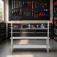 Kitchen Enclosed Storage Racks Adjustable 72 Inch Stainless Steel Kitchen Storage Rack with Reinforced ...