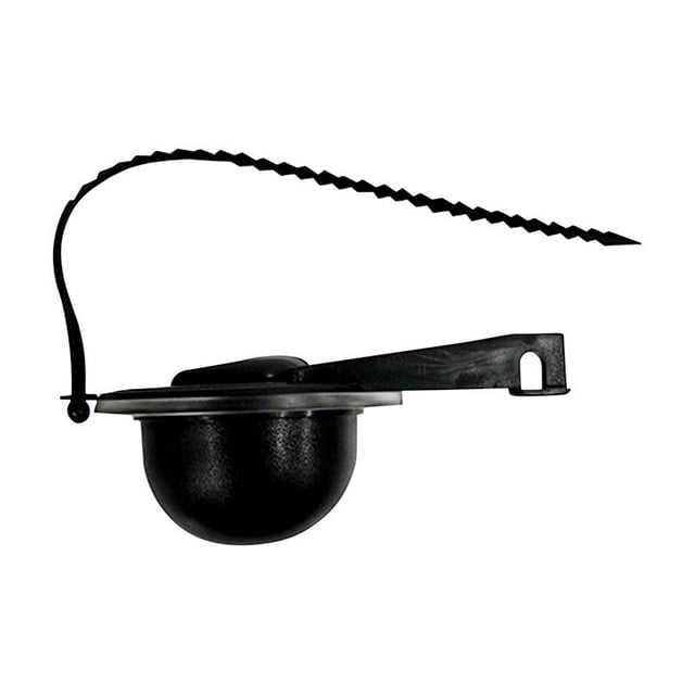 Tapa para tanque de inodoro Cato, construcción de plástico, negra, 6,35 x 12,7 x 10,16 cm