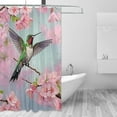 thumbnail image 2 of Flying Hummingbird Shower Curtain for Bathroom, Bath Bathroom Accessories with 12 Pack Hooks for Home Hotels, 60 X 72 in Home Decor, 2 of 6
