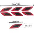 thumbnail image 3 of 2PCS Voiture Réfléchissant Autocollant Capot de Protection (Rouge) G01, 3 of 7