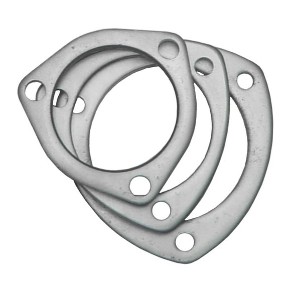 Pypes Exhaust HVF13S Exhaust Pipe Flange  3 Inch Inside Diameter; 3-Bolt Count; 3/8 Inch Thick; Stainless Steel