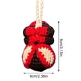 thumbnail image 2 of Handmade Knitted Spider‑Motif Car Hanging Decoration, Crochet Yarn Pendant for Rearview Mirror, Versatile Halloween & Daily Vehicle Interior Ornament, 2 of 5