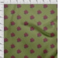 thumbnail image 3 of oneOone Cotton Silk Fabric Leaves Block Print Fabric BTY 42 Inch Wide, 3 of 4