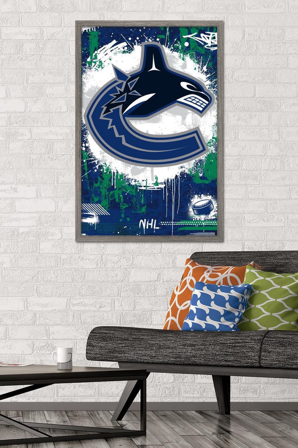 NHL Vancouver Canucks - Maximalist Logo 23 Wall Poster, 22.375" x 34"