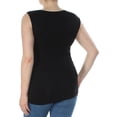 thumbnail image 3 of INC $40 Womens New 1025 Black Pleated Sleeveless Scoop Neck Casual Top XL B+B, 3 of 3