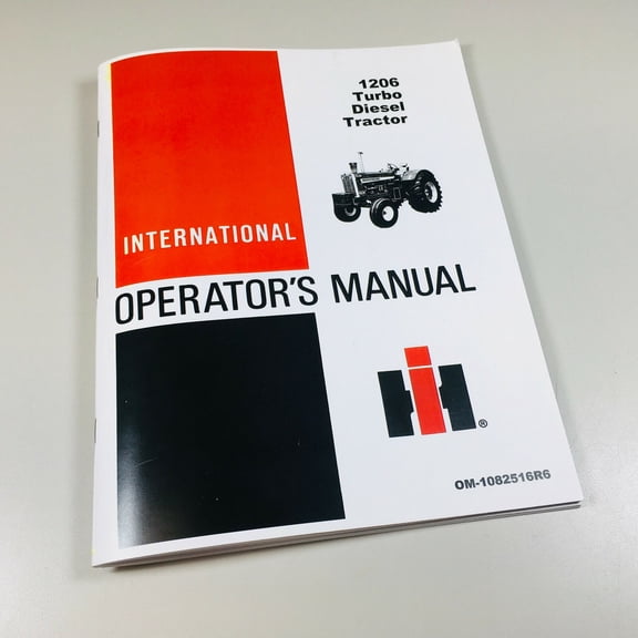 International Farmall Ih 1206 Tractor Operators Owners Manual Maintenance Lube