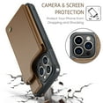 thumbnail image 6 of SaniMore for iPhone 14 Pro Max Wallet Case, RFID Blocking PU Leather Kickstand Credit Slots Flip Folio Protective Case, Double Magnetic Clasp Durable Shockproof Cover for iPhone 14 Pro Max, Brown, 6 of 9