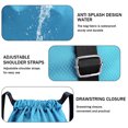 thumbnail image 3 of Mochila con cordón, bolsa de cuerdas, bolsa de gimnasio ligera, mochila deportiva, azul claro, 3 of 6