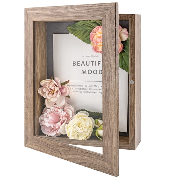 Golden State Art 8x10.5 Shadow Boxes, Light Brown, 1 Pack