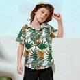 thumbnail image 2 of TAIAOJING Boys Shirt Summer Casual Floral Print Short Sleeve Shirt For Kids Beach Vacation Party School Outfits Sets Toddler To Youth Stylish Comfortable Breathable Fabric Leisure 2-3Y, 2 of 4