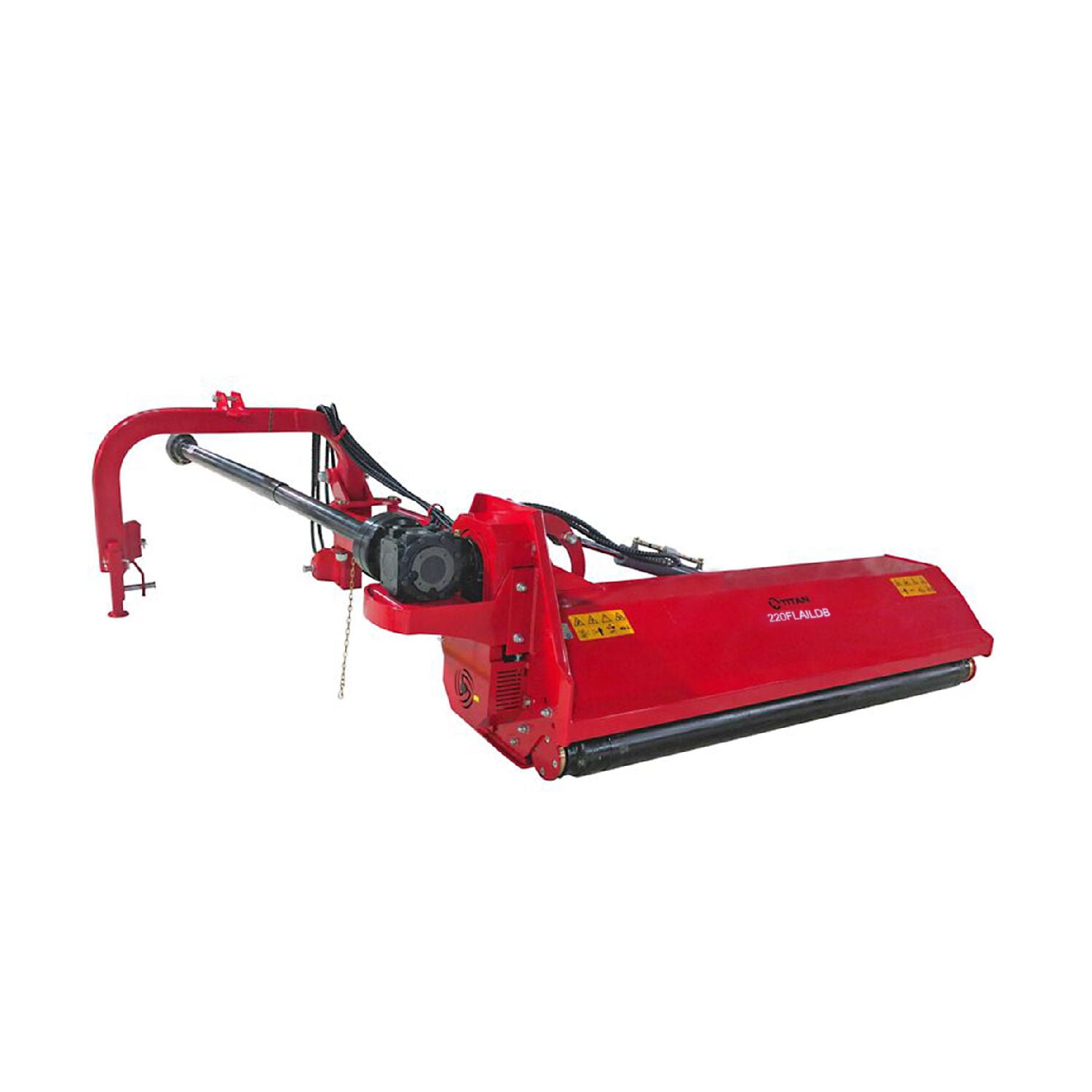 Titan Attachments 86" Offset Flail Ditch Bank Mower, Mowing Attachment