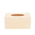 thumbnail image 1 of 2pcs DIY Wooden Napkin Box Handmade Tissue Boxes Plain Color Napkin Holders, 1 of 7