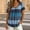Blue, variant on Lumistal Plus Size Women Summer Tops Thin Breathable Casual T-Shirts Striped Blouse Short Sleeve Top Basic Tee Fashion Leisure Tshirt for Women Going Out Tops XL-5XL Grey XXXXL