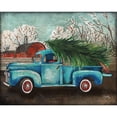 thumbnail image 3 of Medley, Elizabeth 14x12 Black Modern Framed Museum Art Print Titled - Blue Truck and Tree I, 3 of 5