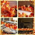 thumbnail image 7 of 1Pcs Fall Decor Fall Maple Leaves Garland With Lights 5.58Ft Connectable Lighted Fall Garland Artificial Colorful Hanging Garland For Indoor Outdoor Fireplace Autumn Thanksgiving Decor, 7 of 7
