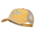 thumbnail image 2 of Aloha Beach Embroidered Washed Twill Trucker Cap - Mango Tan OSFM, 2 of 5
