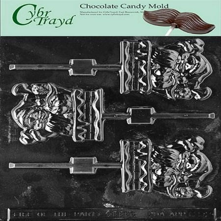 

WAVING SANTA LOLLY chocolate candy mold