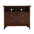 thumbnail image 3 of Glory Furniture Hammond 4 Drawer TV Stand in Cappuccino, 3 of 7